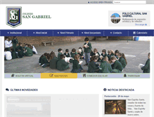 Tablet Screenshot of colegiosangabriel.edu.ar